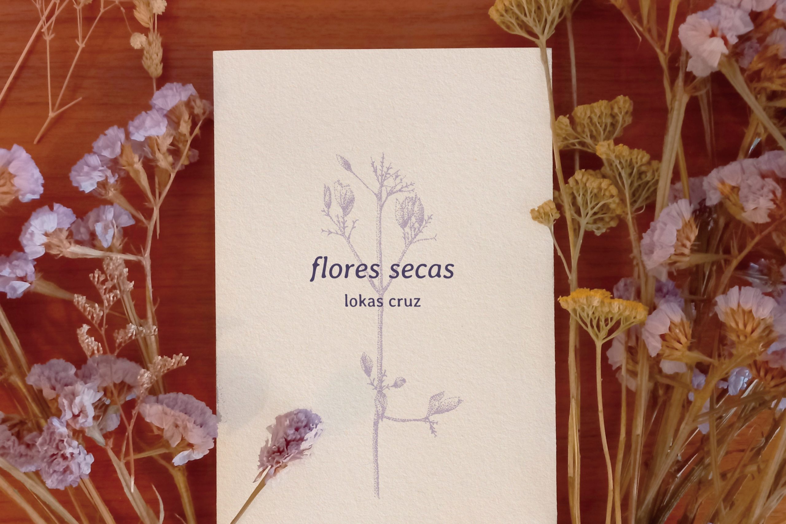 Lokas Cruz lança o seu primeiro livro intitulado Flores Secas
